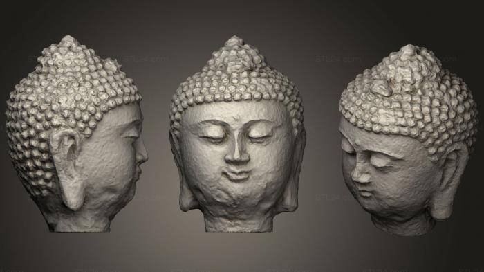 Статуэтки Будда (Голова Будды Копф, STKBD_0066) 3D модель для ЧПУ станка